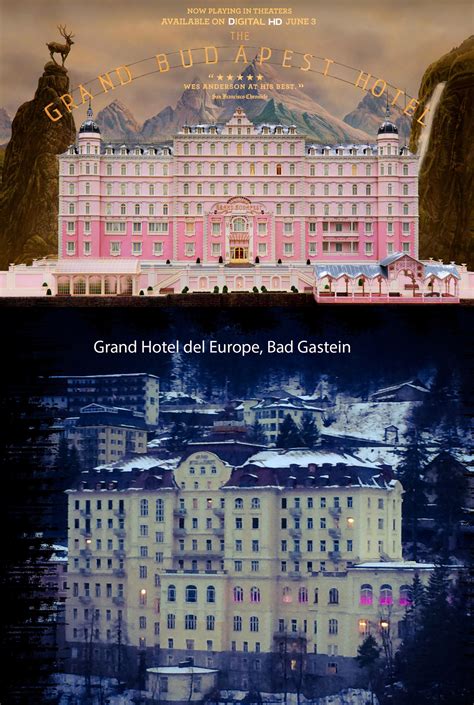 architectural model for the "Grand Budapest Hotel": The "Grand Hotel del Europe", Bad Gastein ...