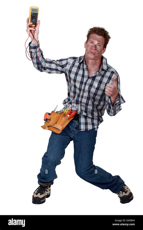 An electrocuted man staggering Stock Photo - Alamy