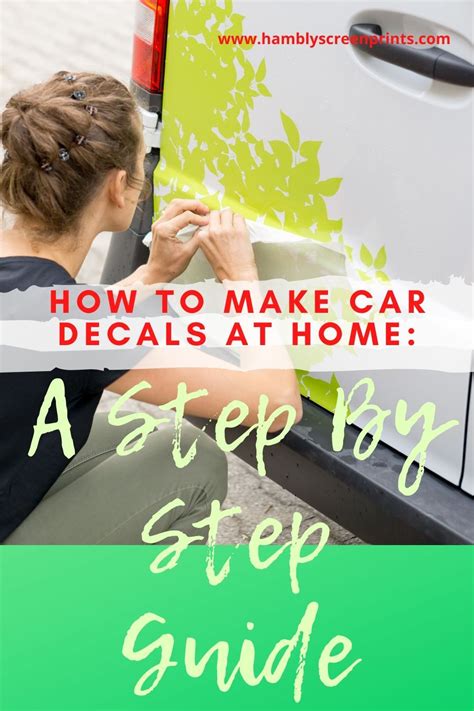 How to Make Car Decals At Home: Step By Step Guide | Car decals, Custom ...