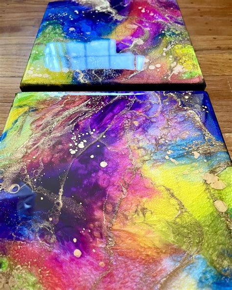 Rainbow Galaxy Made-to-Order Rainbow Art 8x 8 | Etsy