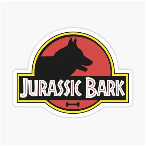 "Jurassic Bark" Sticker for Sale by VectorSamurai | Redbubble