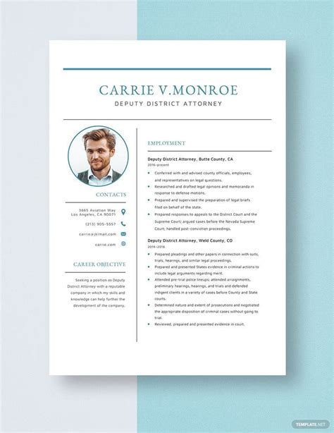 Deputy District Attorney Resume in Pages, Word - Download | Template.net