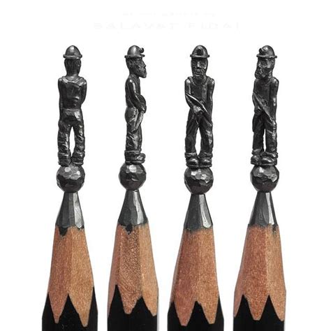 Pencil Lead Sculptures by Salavat Fidai -- beautifully carved with meticulous details | MOMENTS ...