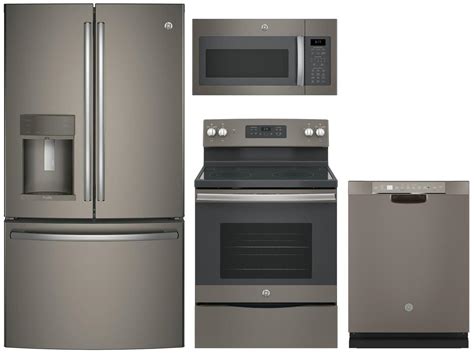 GE Profile 4-Piece Kitchen Appliance Package with PYE22KMKES 36 Inch ...