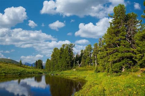 Premium Photo | Mountains landscape altai