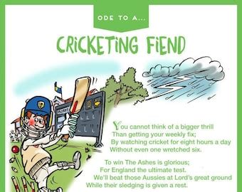 Funny Cricket Poem - Etsy UK