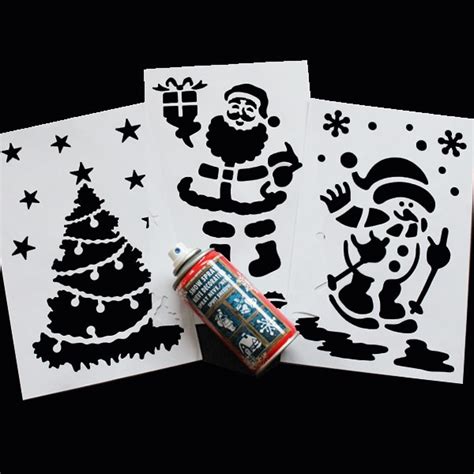 Printable Window Snow Spray Stencils Christmas Stencil Patterns Print ...