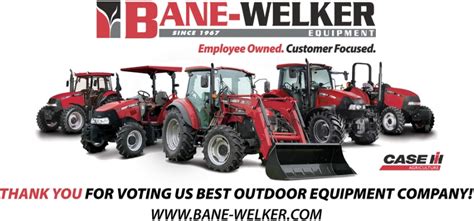 Thank You for Voting Us Best Outdoor Equipment Company!, Bane Welker Equipment, Pendleton, IN