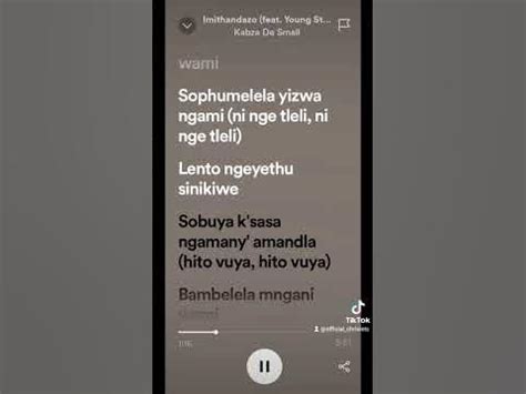 IMITHANDAZO LYRICS full song on my tiktok #viral #tiktok #youtubeshorts - YouTube