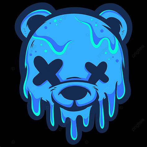 Ice Bear PNG Image, Ice Head Bear Cartoon, Design, Logo Design, Logo ...