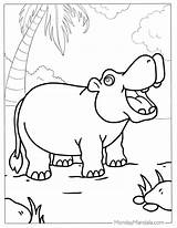 22 Hippo Coloring Pages Free PDF Printables sketch template
