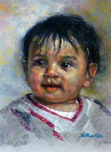 Oil Pastels Portrait at best price in Delhi by Tirthankar The Artist | ID: 5952088988