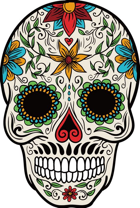 Download Cuisine Mexican Skull Mexico Color Calavera La Clipart PNG ...