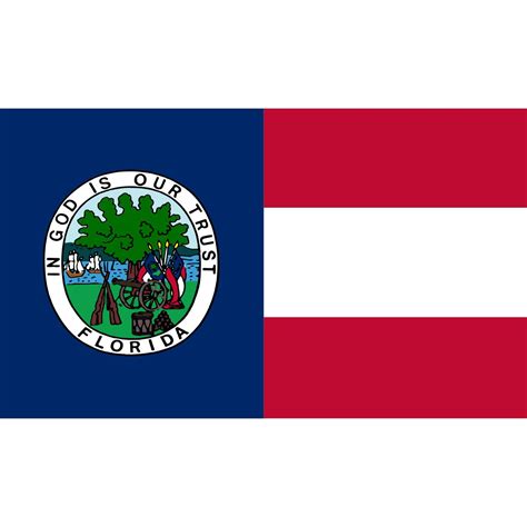 2ft. x 3ft. The Florida Republic Florida State Flag 1861 - 1865