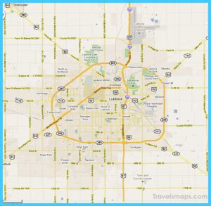 Map of Lubbock Texas - TravelsMaps.Com