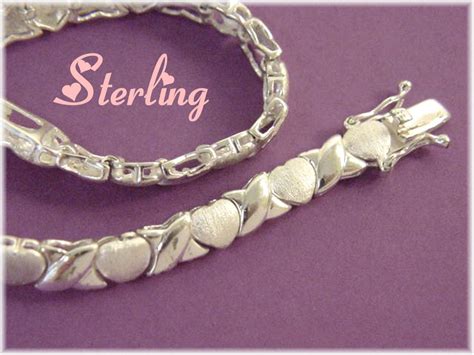 Sterling Silver Satin Heart Hugs Kisses XOX 7 Tennis | Etsy | Girlfriend gifts, Girlfriend gift ...