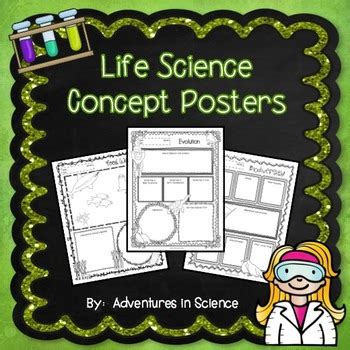 Life Science Concept Posters | Life science middle school, Life science ...