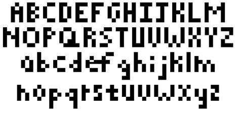 Pixelated font by Skylar Park | FontRiver