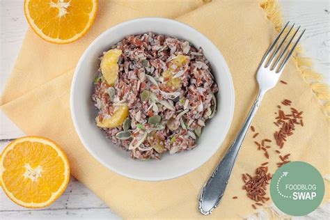 Red rice and orange salad | Ohmydish