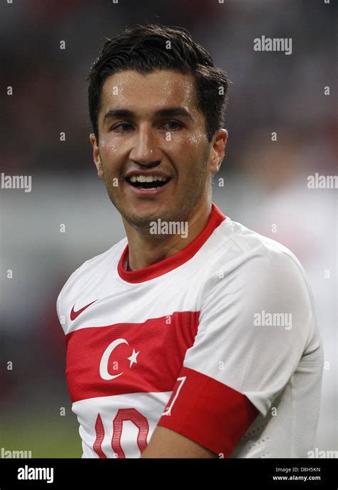 Turkey's Nuri Sahin smiles during the friendly match between Turkey and ...