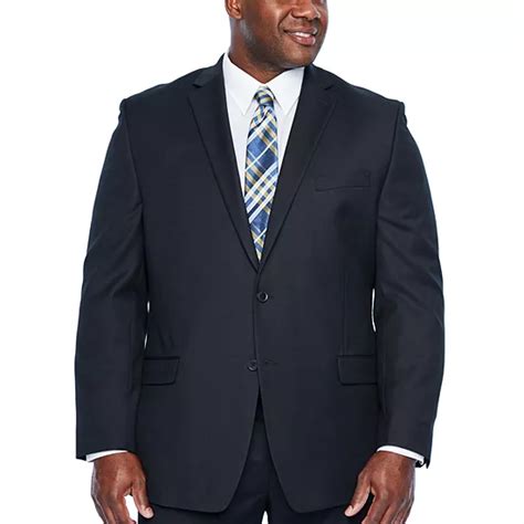 Collection by Michael Strahan Men's Stretch Classic Fit Suit Jacket - Big & Tall, Color: Black ...