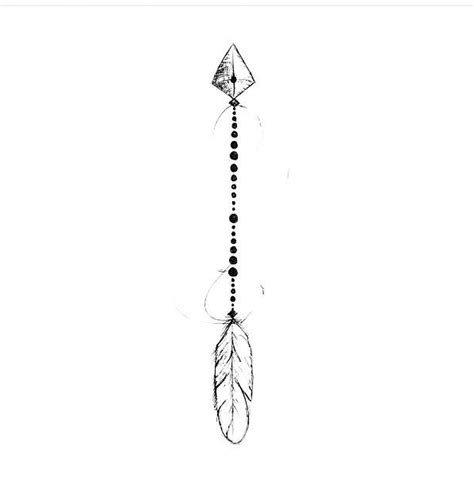 Small Arrow Tattoo Sketch