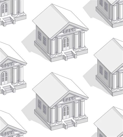 Premium Vector | Bank buildings seamless background, backdrop for ...