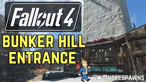 Fallout 4 - Bunker Hill Entrance Area - YouTube