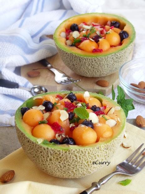 Melon Fruit Bowl | eCurry - The Recipe Blog