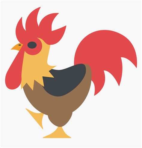 Rooster Emoji, HD Png Download - kindpng