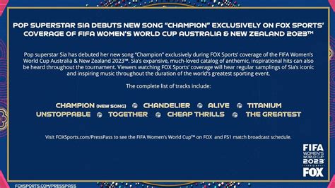 Sia - Champions (Snippet of the new song) [From Women's World Cup 2023 ...