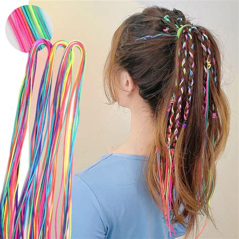 10Pcs Strechable Braiding Hair Strings Magic String Box Braids Hair ...