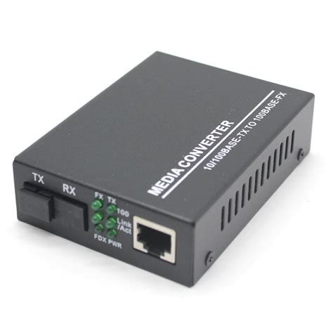 Ethernet to Fiber Converter, Multimode SC, 550m - Gkoptic