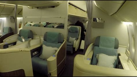 Flight Report ICN-PEK Korean Air First Class 777-200 Kosmo Suite - Seoul to Beijing - YouTube