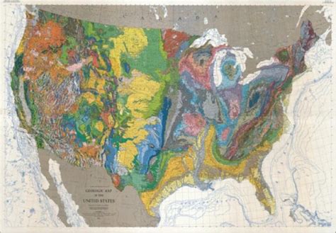 USGS Geologic Map of the United States, Extra Large (79″ x 52″) – mapagents