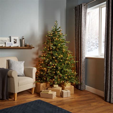 6ft Thetford Pre-Lit LED Christmas Tree | Departments | DIY at B&Q ...