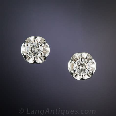 Half Carat Diamond Stud Earrings