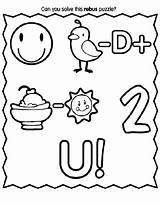 Rebus Birthday Message  crayolacomau sketch template