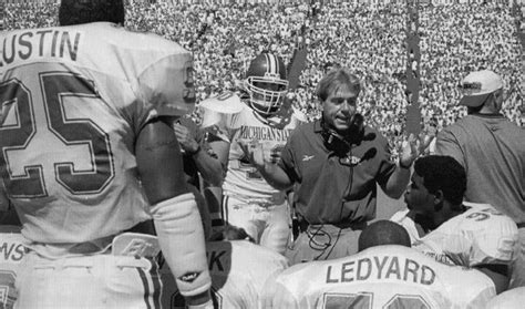 Nick Saban and football team, 1990 | Nick saban, Michigan state ...