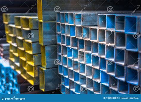 Steel in Construction Materials Store Stock Photo - Image of close ...