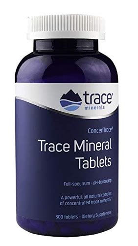 Trace Minerals Research ConcenTrace Trace Mineral Tablets Dietary ...