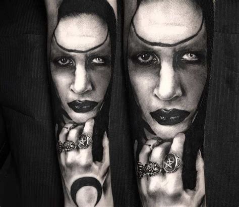 Marilyn Manson tattoo by Michael Taguet | Photo 26657