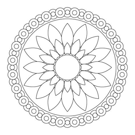 Pagestocolor.net | Einfaches mandala, Mandala-zeichnung, Malvorlagen blumen