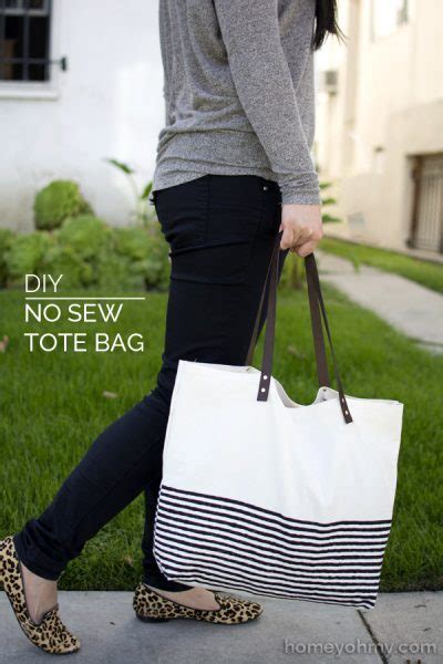 DIY No Sew Tote Bag - Homey Oh My