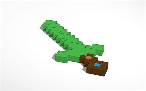 3D design minecraft sword - Tinkercad