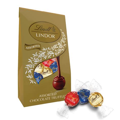 Lindor Assorted Chocolate Truffles Gold Bag