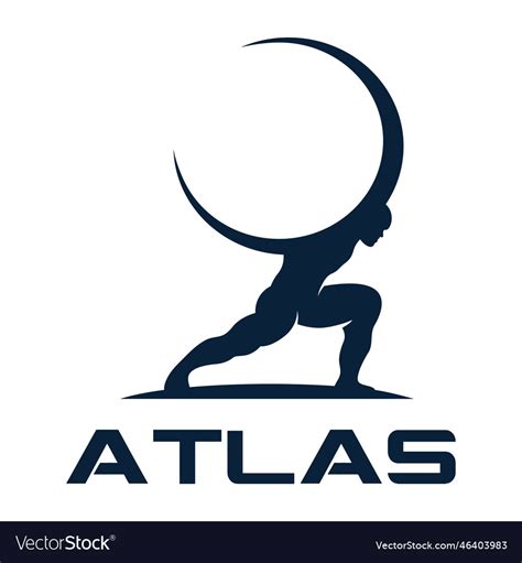 Modern atlas logo Royalty Free Vector Image - VectorStock