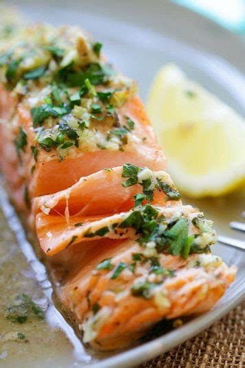 Garlic Herb Roasted Salmon - Rasa Malaysia