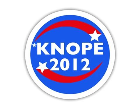 Leslie Knope 2012 Campaign Sticker Vinyl Decal Sticker