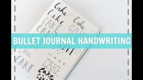 BULLET JOURNAL HANDWRITING | Quick & Easy - YouTube